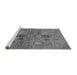 Sideview of Machine Washable Abstract Gray Modern Rug, wshabs638gry