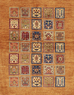 Abstract Orange Modern Rug, abs638