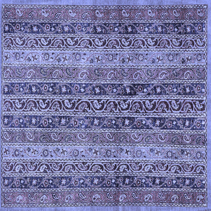 Square Machine Washable Abstract Blue Modern Rug, wshabs639blu