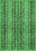 Abstract Emerald Green Modern Rug, abs639emgrn