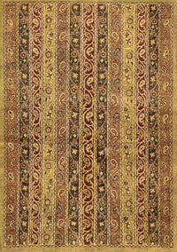 Abstract Brown Modern Rug, abs639brn