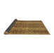 Sideview of Abstract Brown Modern Rug, abs639brn