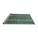 Sideview of Machine Washable Abstract Light Blue Modern Rug, wshabs639lblu