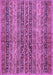 Machine Washable Abstract Purple Modern Area Rugs, wshabs639pur