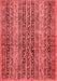 Abstract Red Modern Area Rugs