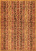 Machine Washable Abstract Orange Modern Area Rugs, wshabs639org