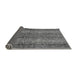 Sideview of Abstract Gray Modern Rug, abs639gry