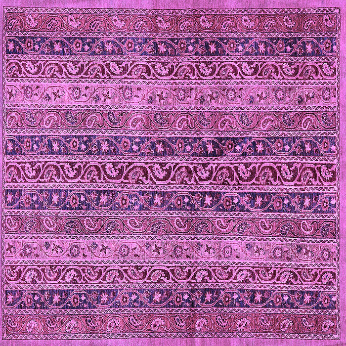 Square Abstract Purple Modern Rug, abs639pur