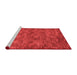 Modern Red Washable Rugs