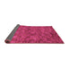 Sideview of Abstract Pink Modern Rug, abs63pnk