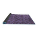 Sideview of Abstract Blue Modern Rug, abs63blu