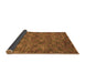 Sideview of Abstract Brown Modern Rug, abs63brn