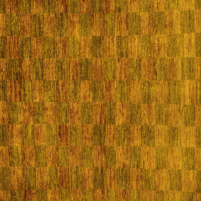 Square Abstract Yellow Modern Rug, abs63yw