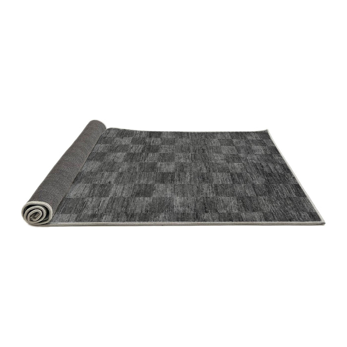 Sideview of Abstract Gray Modern Rug, abs63gry