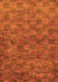 Abstract Orange Modern Rug, abs63org