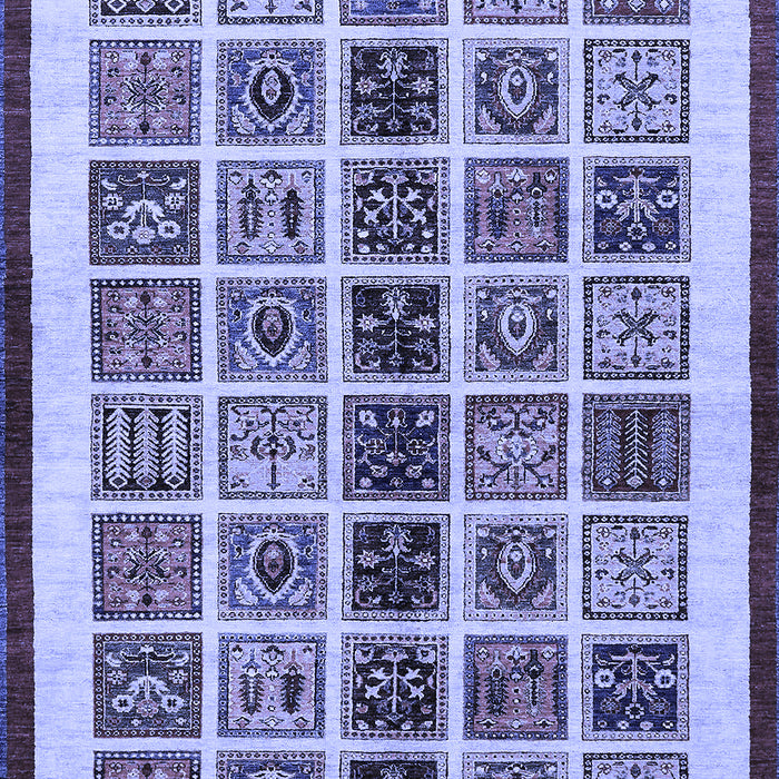 Abstract Blue Modern Rug, abs640blu