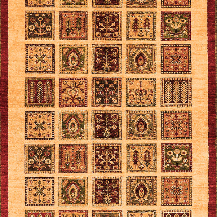 Machine Washable Abstract Orange Modern Area Rugs, wshabs640org