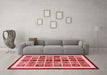 Modern Red Washable Rugs