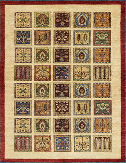 Machine Washable Abstract Chrome Gold Yellow Rug, wshabs640