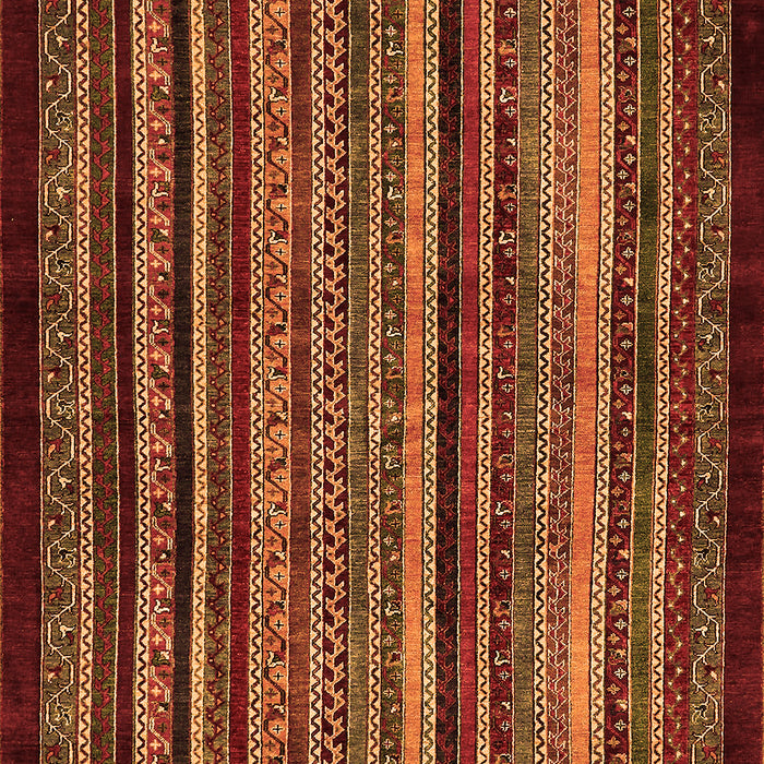 Machine Washable Abstract Orange Modern Area Rugs, wshabs641org