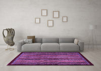 Machine Washable Abstract Purple Modern Rug, wshabs641pur