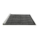 Sideview of Machine Washable Abstract Gray Modern Rug, wshabs641gry