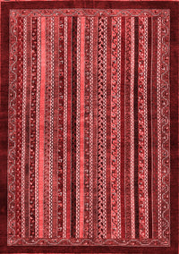 Abstract Red Modern Rug, abs641red