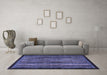 Machine Washable Abstract Blue Modern Rug in a Living Room, wshabs641blu