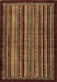 Abstract Brown Modern Rug, abs641brn