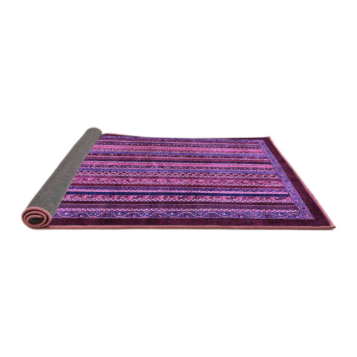 Sideview of Abstract Purple Modern Rug, abs641pur