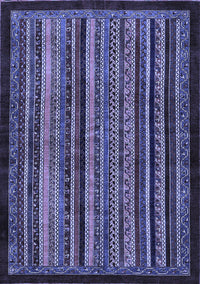 Abstract Blue Modern Rug, abs641blu