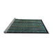 Sideview of Machine Washable Abstract Light Blue Modern Rug, wshabs641lblu