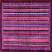 Square Abstract Pink Modern Rug, abs641pnk