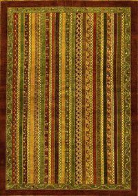 Abstract Yellow Modern Rug, abs641yw