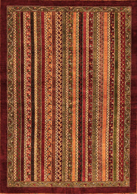 Abstract Orange Modern Rug, abs641org