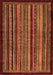 Abstract Orange Modern Rug, abs641org