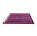 Sideview of Machine Washable Abstract Pink Modern Rug, wshabs641pnk