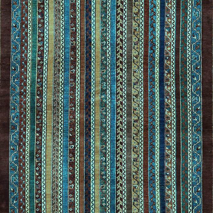 Abstract Light Blue Modern Rug, abs641lblu