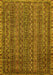 Oriental Yellow Modern Rug, abs642yw