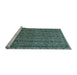 Sideview of Machine Washable Oriental Light Blue Modern Rug, wshabs642lblu