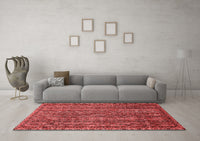 Machine Washable Oriental Red Modern Rug, wshabs642red