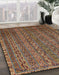 Abstract Red Oriental Rug in Family Room, abs642