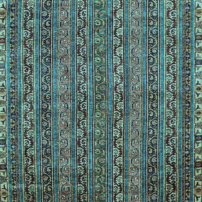 Machine Washable Oriental Light Blue Modern Rug, wshabs642lblu