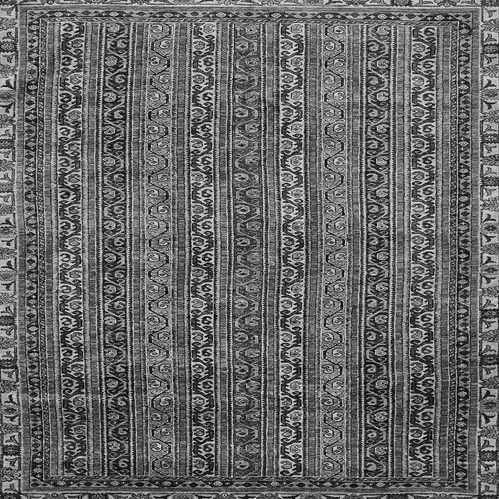 Square Machine Washable Oriental Gray Modern Rug, wshabs642gry