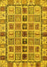 Oriental Yellow Modern Rug, abs643yw