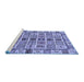 Sideview of Machine Washable Oriental Blue Modern Rug, wshabs643blu