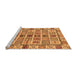 Sideview of Machine Washable Oriental Orange Modern Area Rugs, wshabs643org