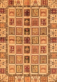 Oriental Orange Modern Rug, abs643org