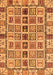 Oriental Orange Modern Rug, abs643org