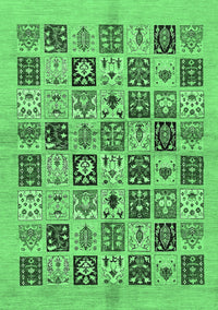 Oriental Emerald Green Modern Rug, abs644emgrn